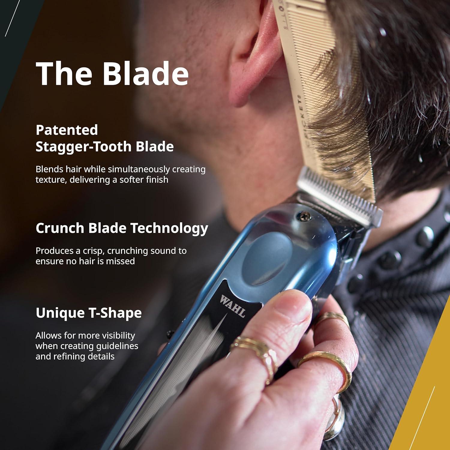 imageWahl Professional Super Taper X Cordless Clipper StaggerTooth Blade Powerful Rotary Motor Grooming Tool 100Minute Runtime