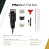 imageWahl Professional 5 Star Senior Clipper Corded Operation Adjustable Taper Lever Includes 3 Guides