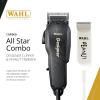 imageWahl Professional All Star Corded Combo Includes Designer Clipper and Peanut Trimmer Powerful Motors Complete Kit