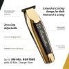 imageWahl Professional Cordless Detailer Li Trimmer T Wide Blade LithiumIon Battery 100 Min Runtime for Hair ampamp Beard with Charging StandBlack  Gold