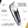 imageWahl Professional Cordless Detailer Li Trimmer T Wide Blade LithiumIon Battery 100 Min Runtime for Hair ampamp Beard with Charging StandChrome  Burgundy