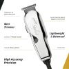 imageWahl Professional Stylist Corded Clipper Adjustable Blade Precision Electric Hair Cutting Tool Silver