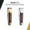 imageWahl Professional T Wide Gold Plated Blade Set DLC Titanium Coated Adjustable Zero Overlap Replacement Fits Cordless Detailer Li