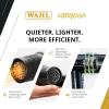 imageWahl Professional Vanquish Hair Dryer Controlled Airflow Smoothtone Motor 4 Heat 3 Speed Settings Auto Clean Lightweight Design
