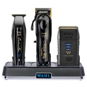 imageWahl Professional 5Star Kit with Cordless Magic Clip Clipper Detailer Li Trimmer Vanish Shaver ampamp Power Station Charging Dock 100 Minutes Runtime