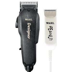 imageWahl Professional All Star Corded Combo Includes Designer Clipper and Peanut Trimmer Powerful Motors Complete Kit