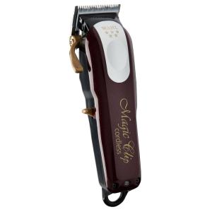 imageWahl Professional 5 Star Magic Clip Cordless Clipper Stagger Tooth Blade Includes Attachments 100 Min Runtime 4 ColorsBurgundy