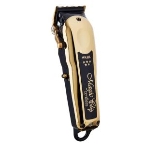 imageWahl Professional 5 Star Magic Clip Cordless Clipper Stagger Tooth Blade Includes Attachments 100 Min Runtime 4 ColorsGold