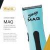 imageWahl Professional Sterling Mag Cordless Trimmer Lithium Ion QuickDetach Blade 120 Minute Run Time Includes Charging StandBlackAqua