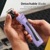 imageWahl Professional Sterling Mag Cordless Trimmer Lithium Ion QuickDetach Blade 120 Minute Run Time Includes Charging StandLavender and Navy