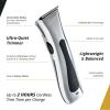 imageWahl Professional Sterling Mag Cordless Trimmer Lithium Ion QuickDetach Blade 120 Minute Run Time Includes Charging StandSilver