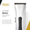 imageWahl Professional Sterling Mag Cordless Trimmer Lithium Ion QuickDetach Blade 120 Minute Run Time Includes Charging StandSilver