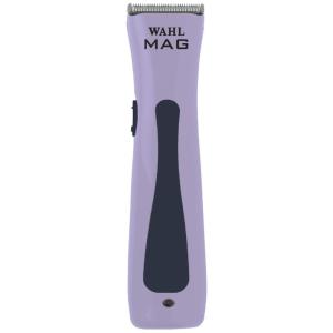 imageWahl Professional Sterling Mag Cordless Trimmer Lithium Ion QuickDetach Blade 120 Minute Run Time Includes Charging StandLavender and Navy