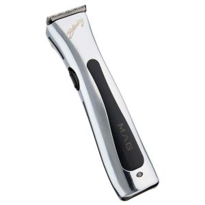 imageWahl Professional Sterling Mag Cordless Trimmer Lithium Ion QuickDetach Blade 120 Minute Run Time Includes Charging StandSilver